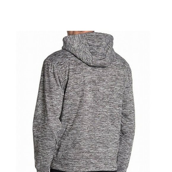 Sweater Gray Large Full Zip Space Dye Faux Fur - Picture 3 of 4